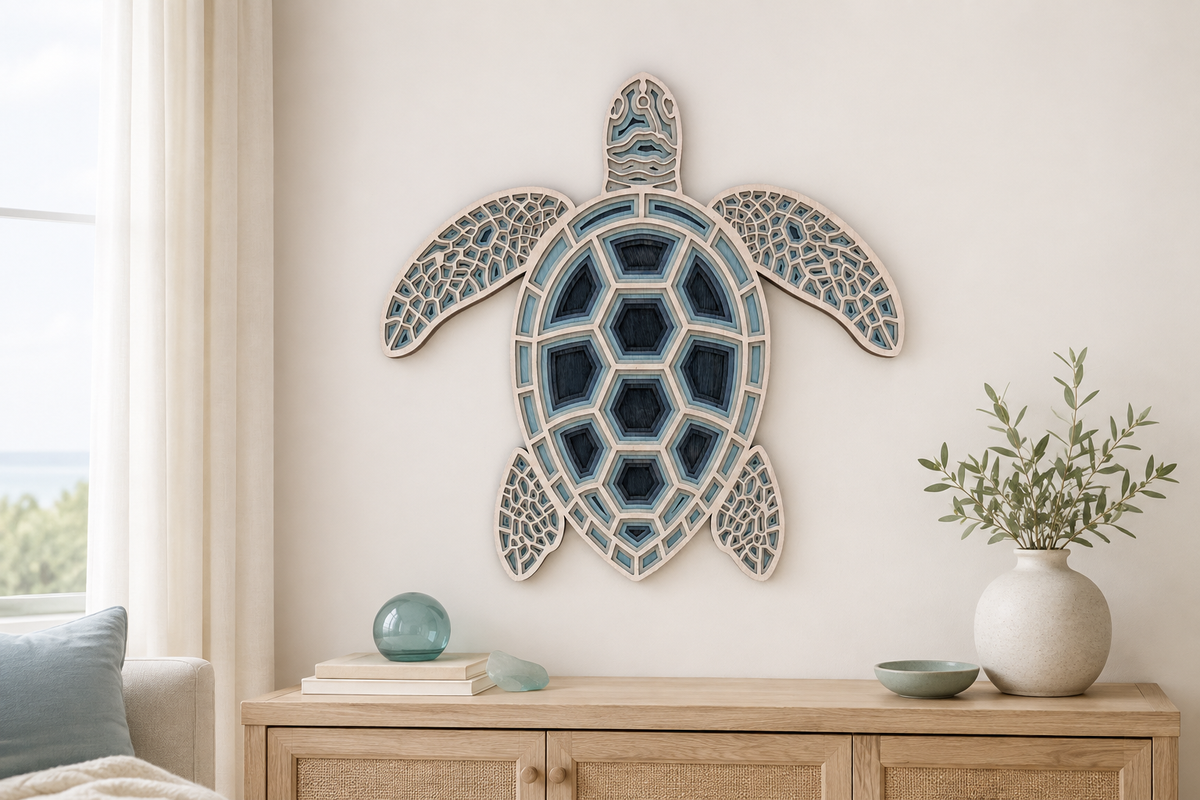 Beyond Flat Prints: How Handcrafted Layered Wood Art Brings Coastal Warmth Home