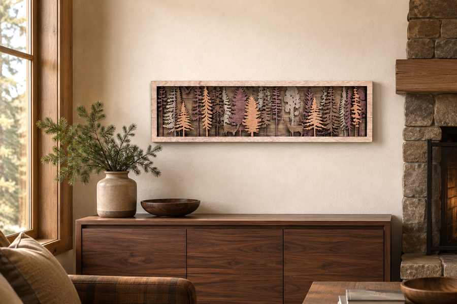 peaceful forest scene bringing natural beauty into home