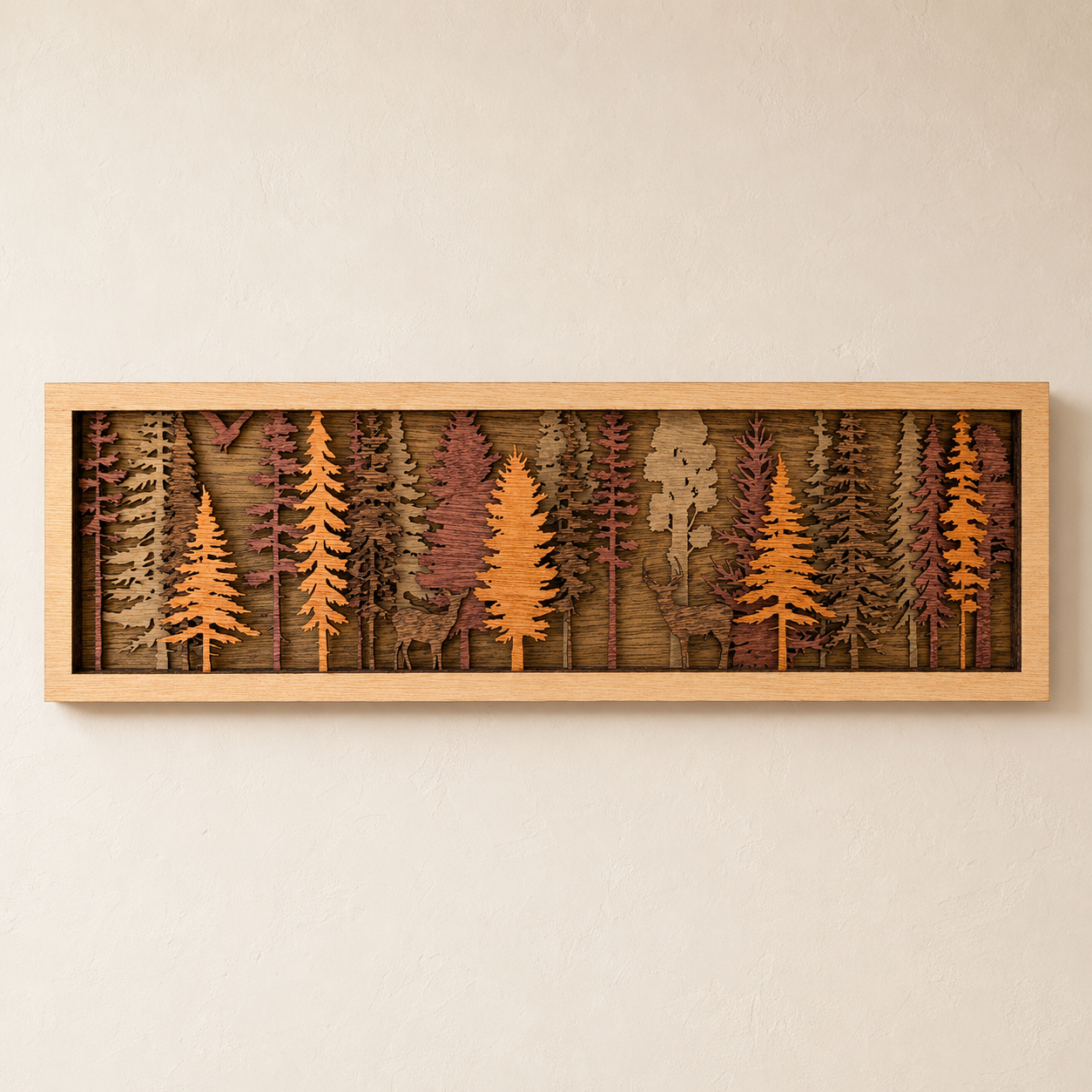Wildlife in Forest Scene