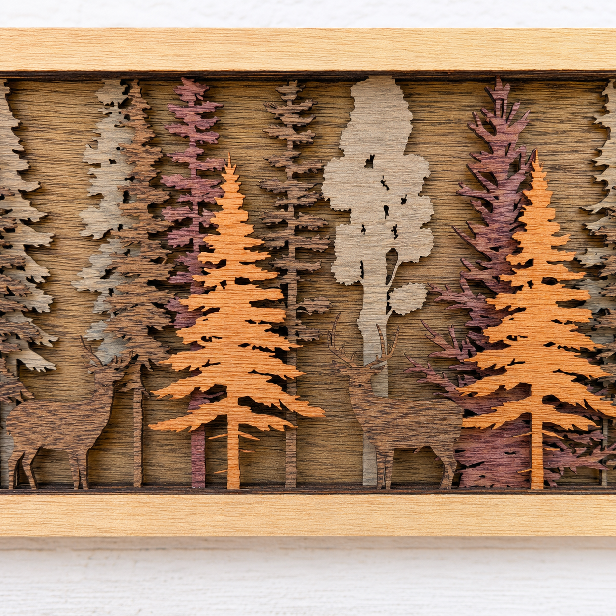 Wildlife in Forest Scene