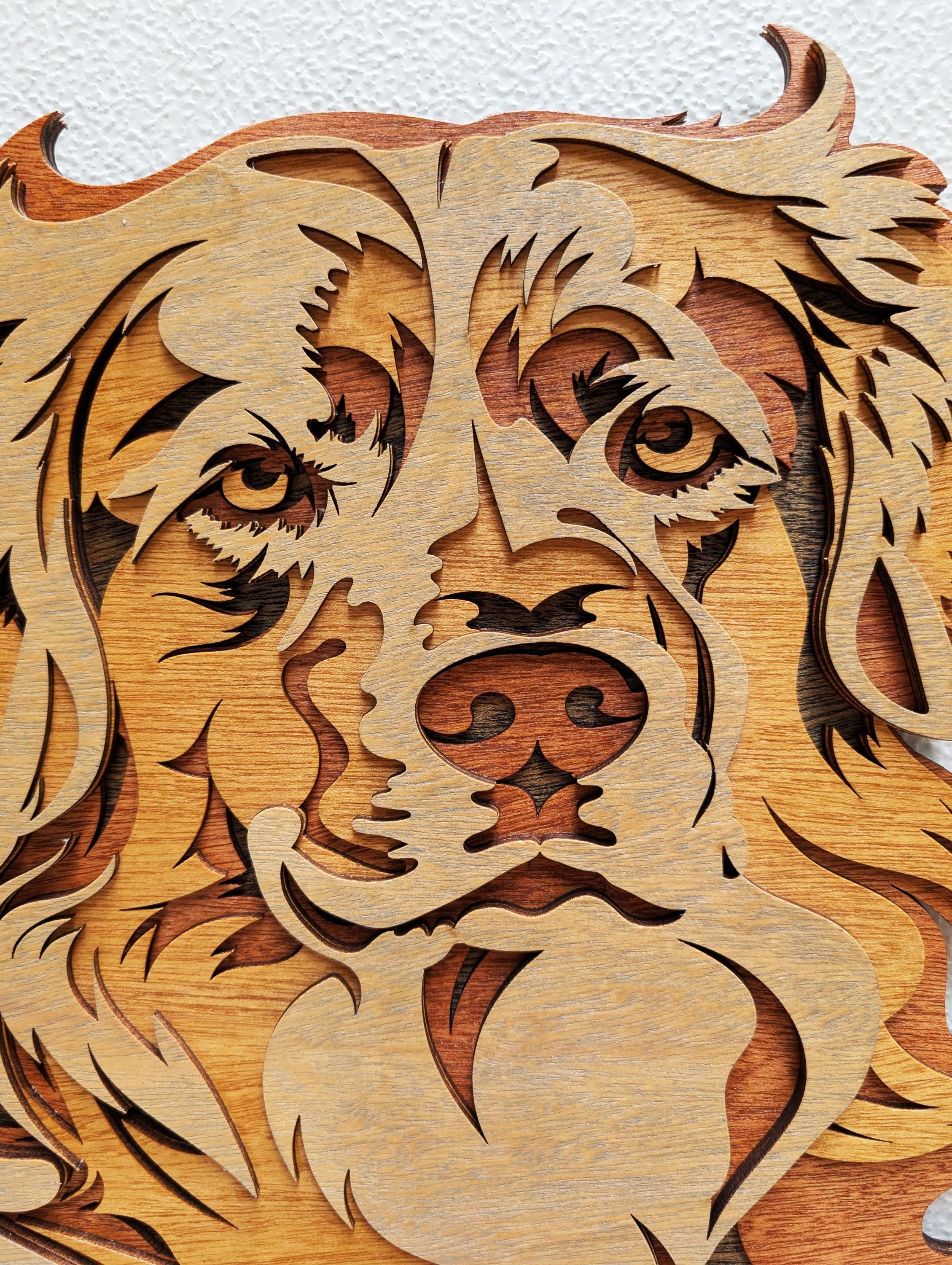 Golden Retriever Wood Wall Art