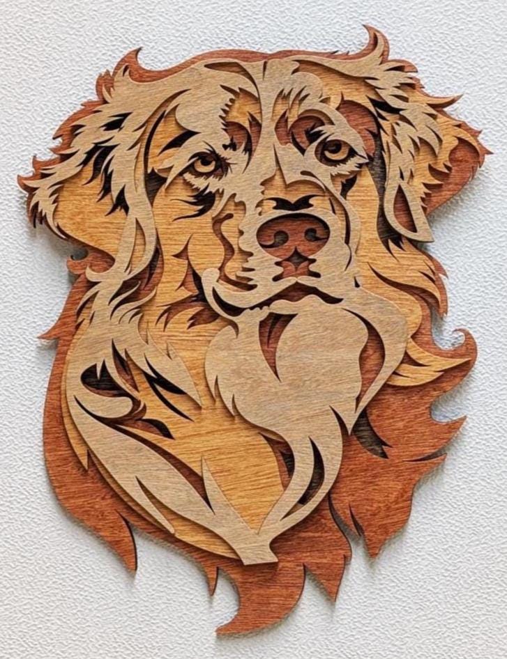 Golden Retriever Wood Wall Art