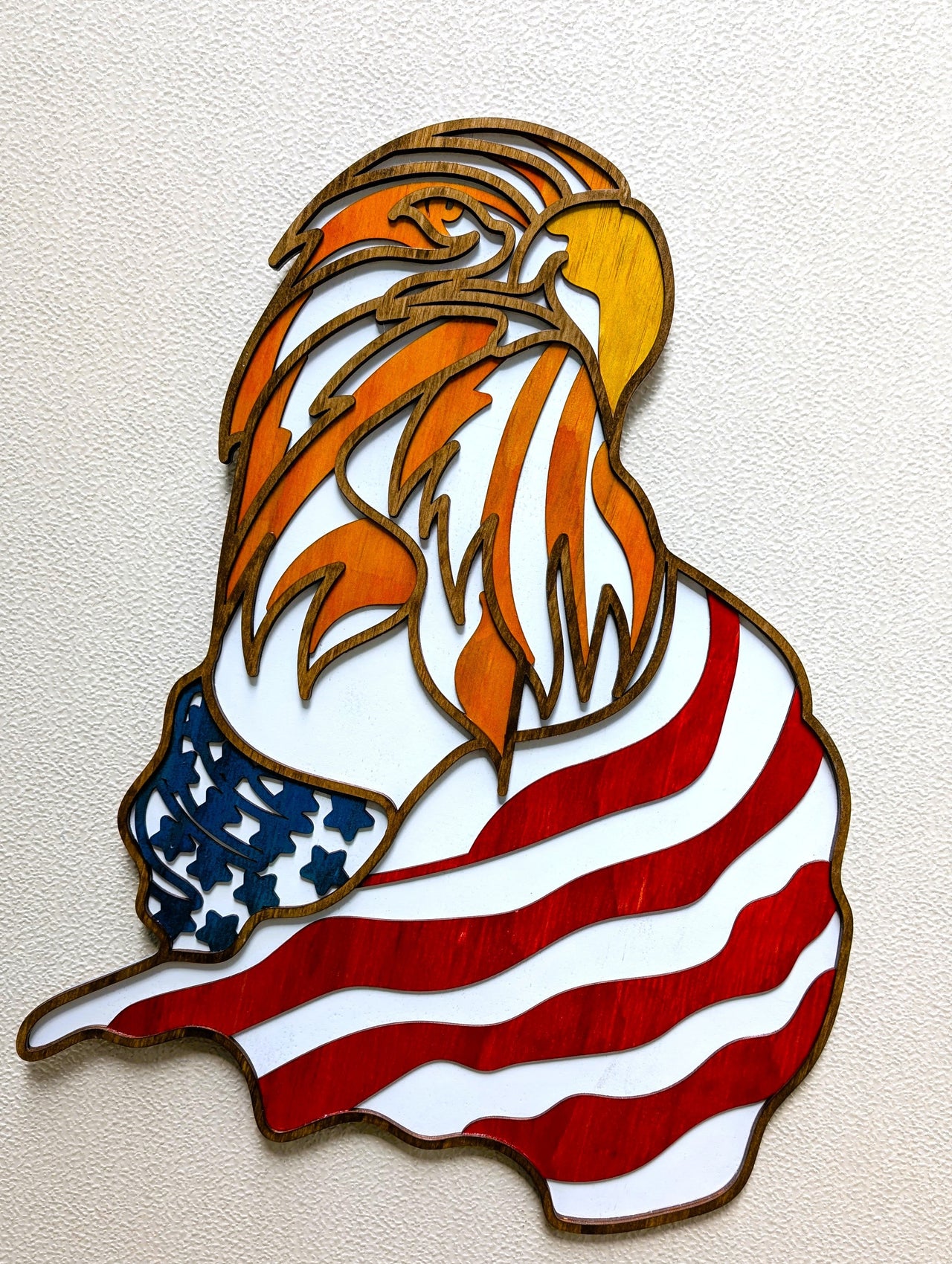 Eagle & USA Flag Wall Art