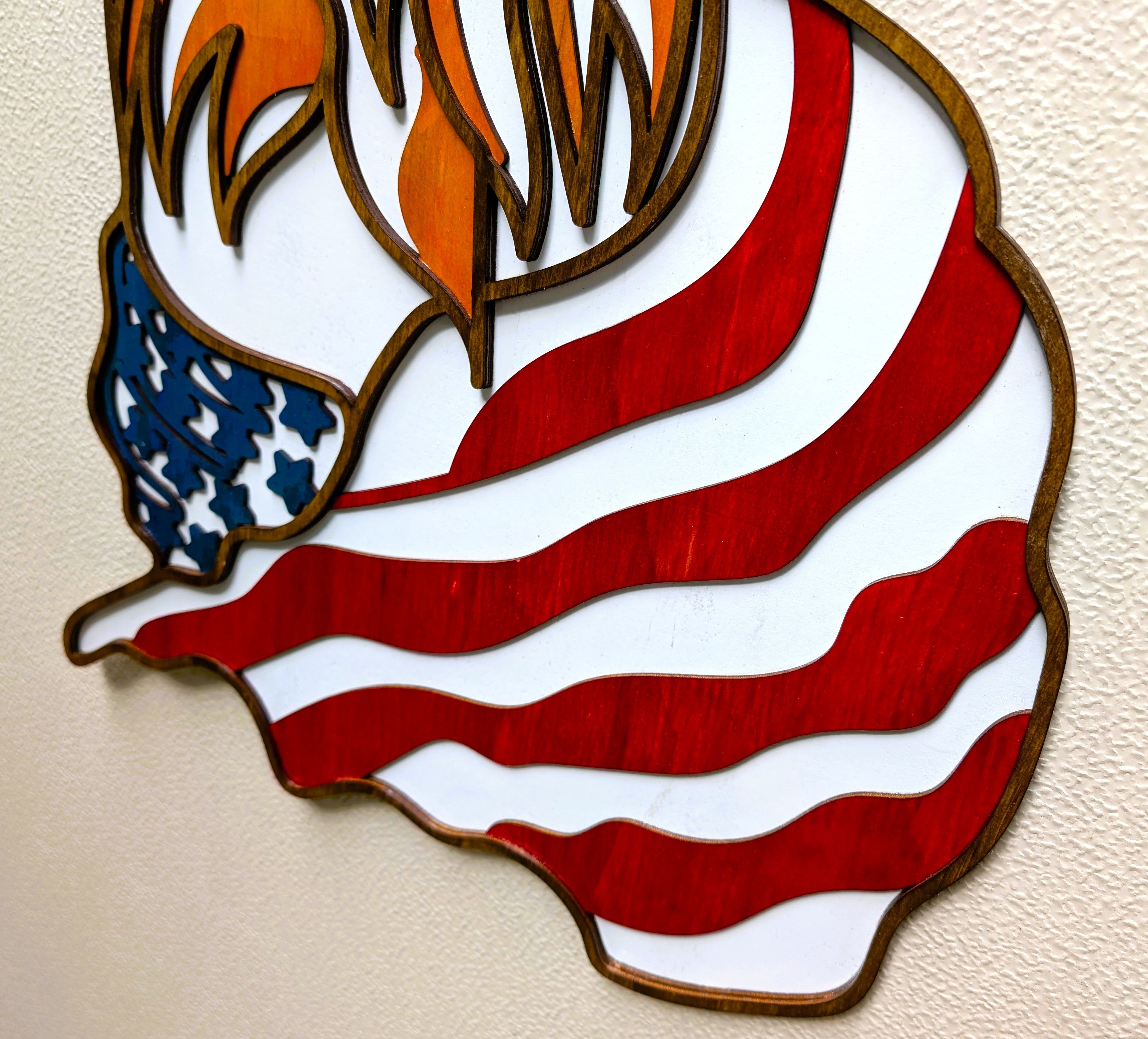 Eagle & USA Flag Wall Art