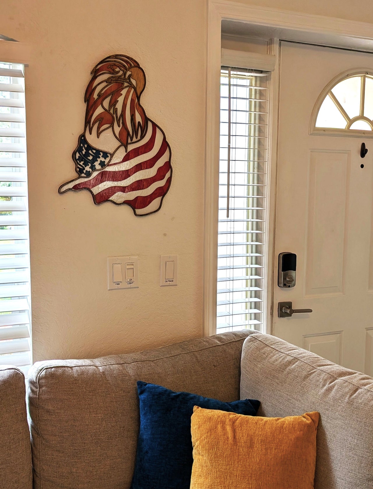 Eagle & USA Flag Wall Art