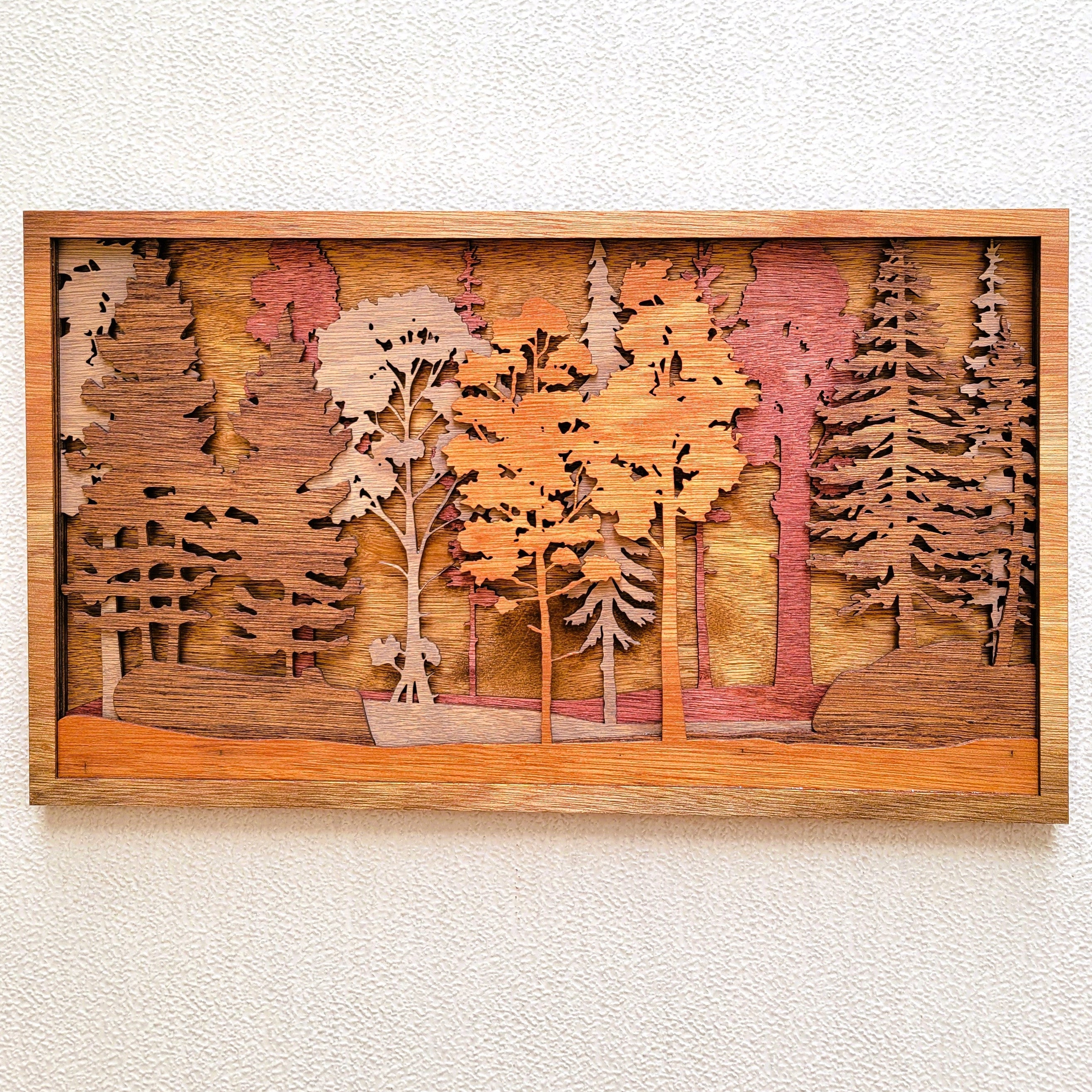 Forest Scene Wood Wall Art