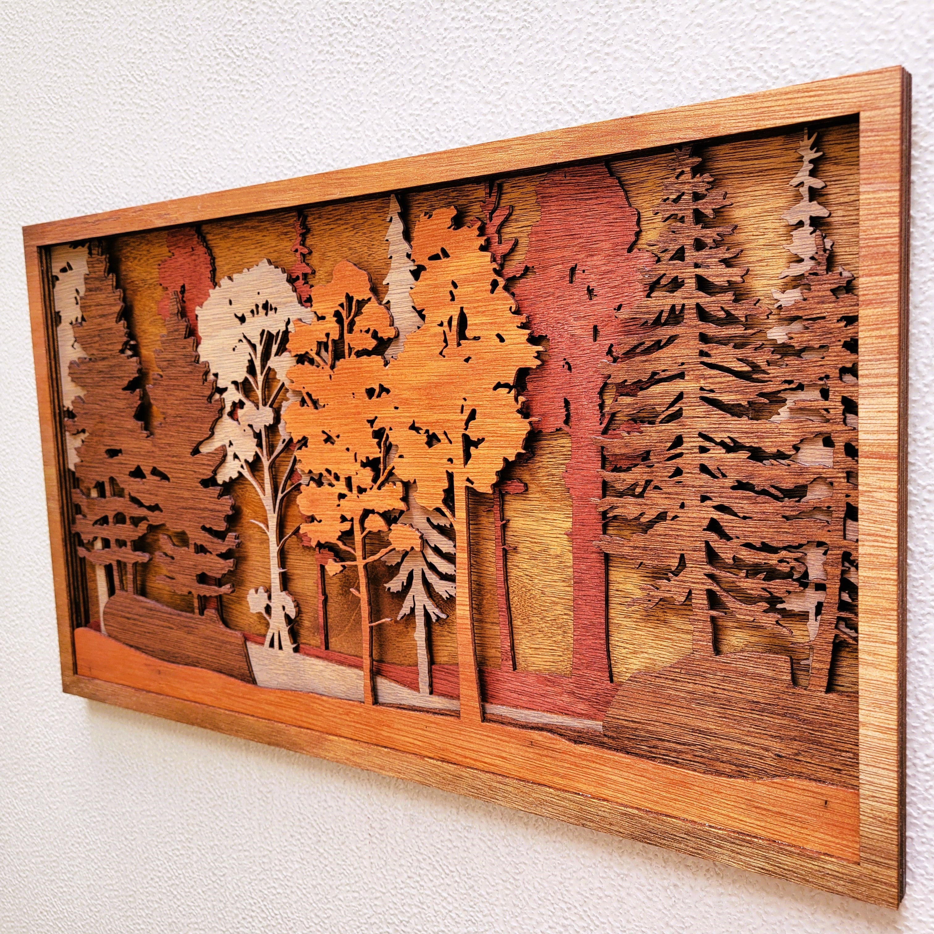 Forest Scene Wood Wall Art