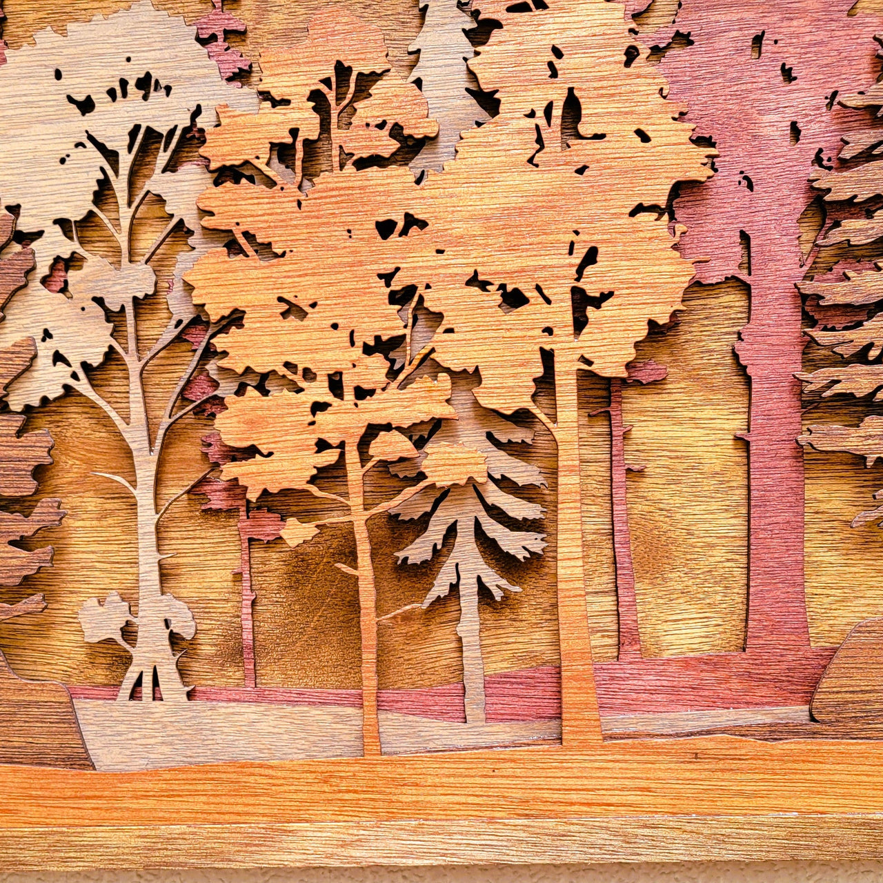 Forest Scene Wood Wall Art