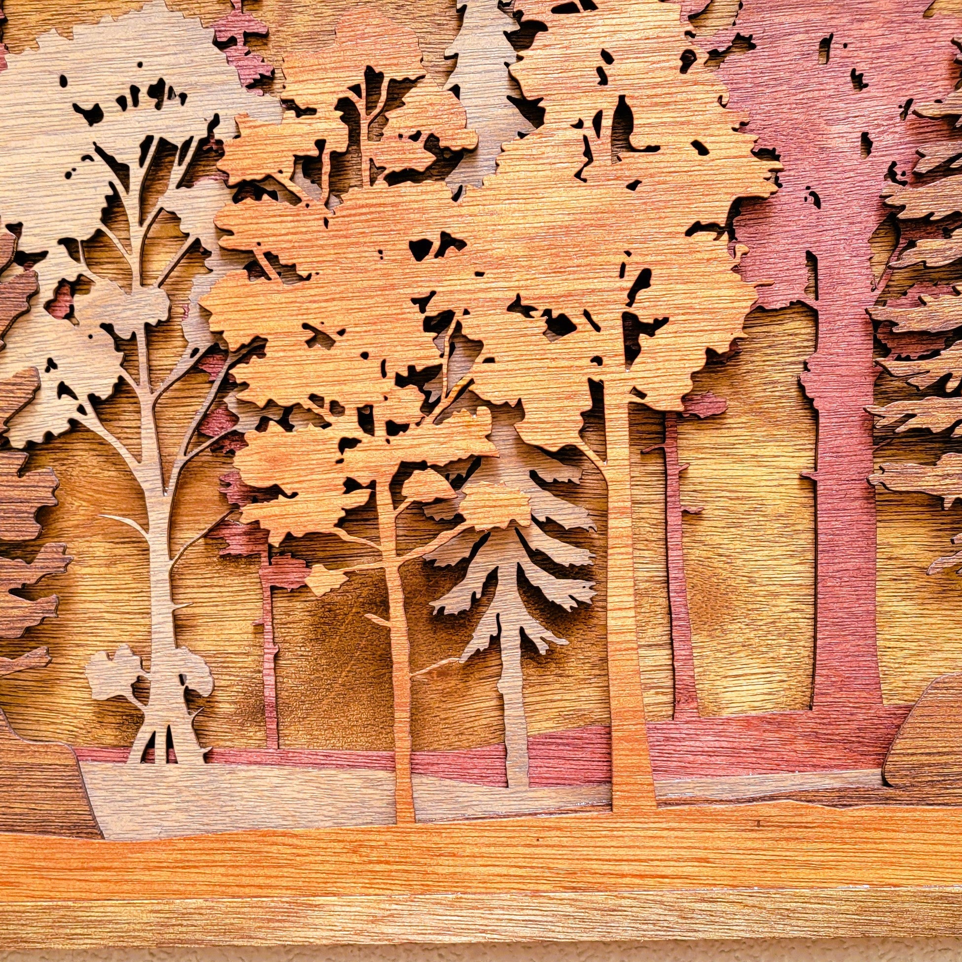 Forest Scene Wood Wall Art