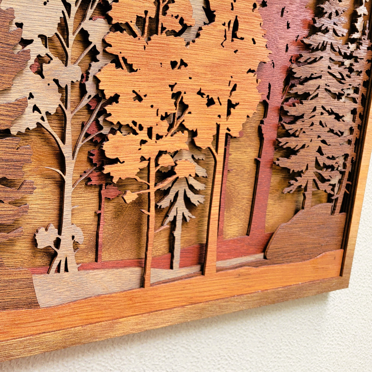 Forest Scene Wood Wall Art