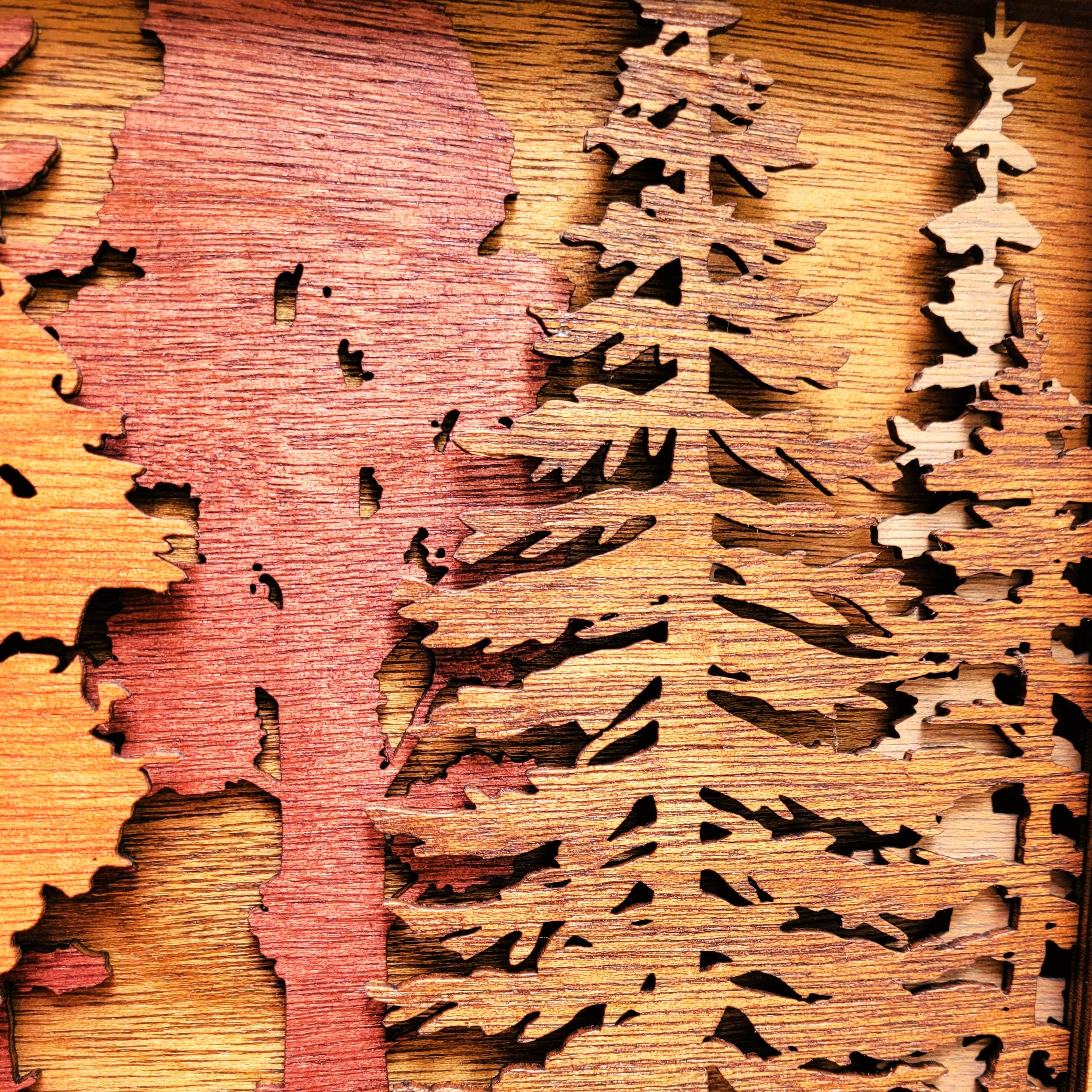 Forest Scene Wood Wall Art