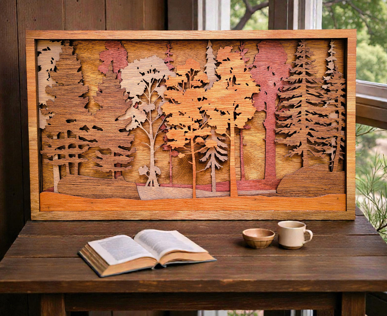 Forest Scene Wood Wall Art