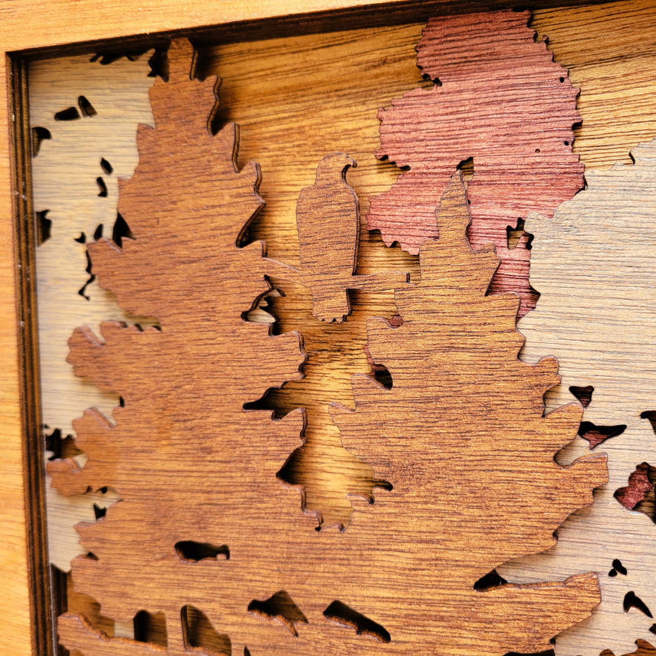 3D Mama and Baby Bears Wood Wall Art
