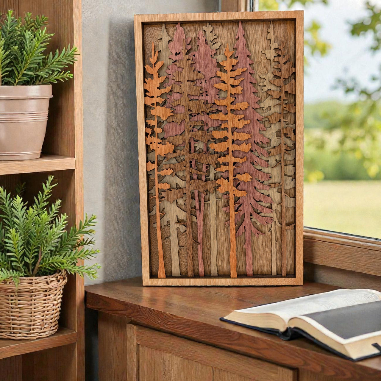 Tall Pine Trees Wall Art