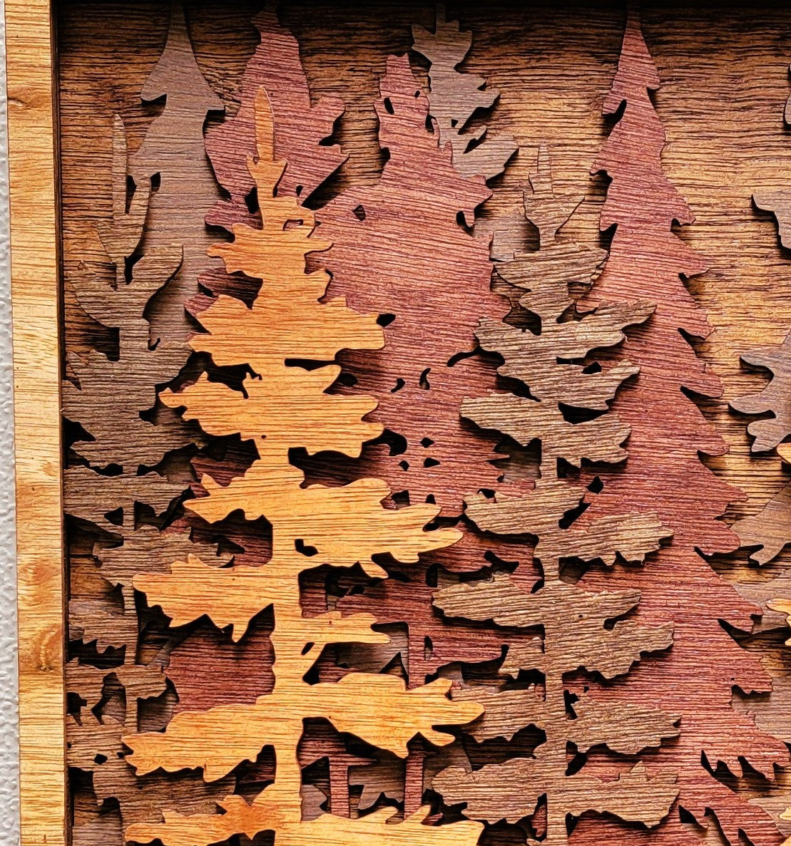Deer in Forest Wood Wall Art