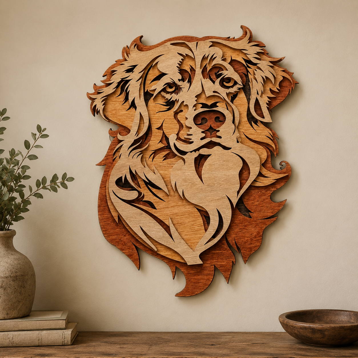 Golden Retriever Wood Wall Art