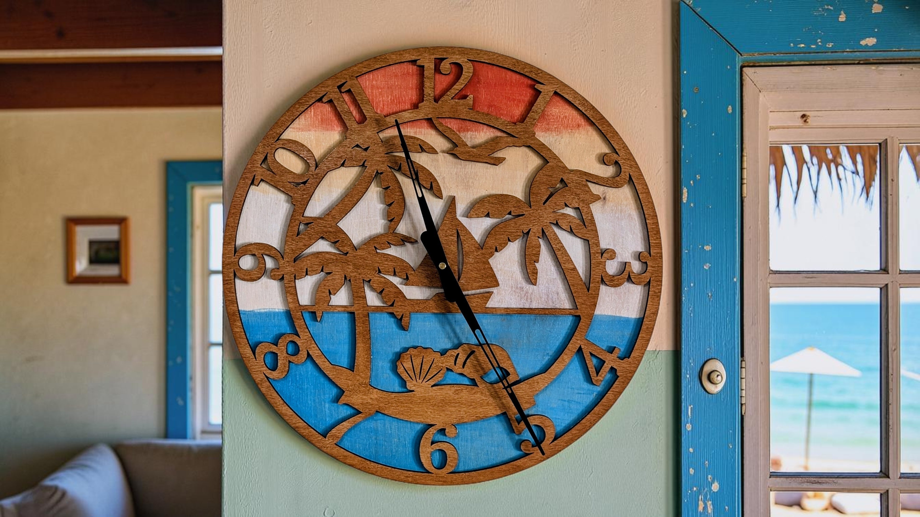 Beach Wall Clock:, Limited Edition