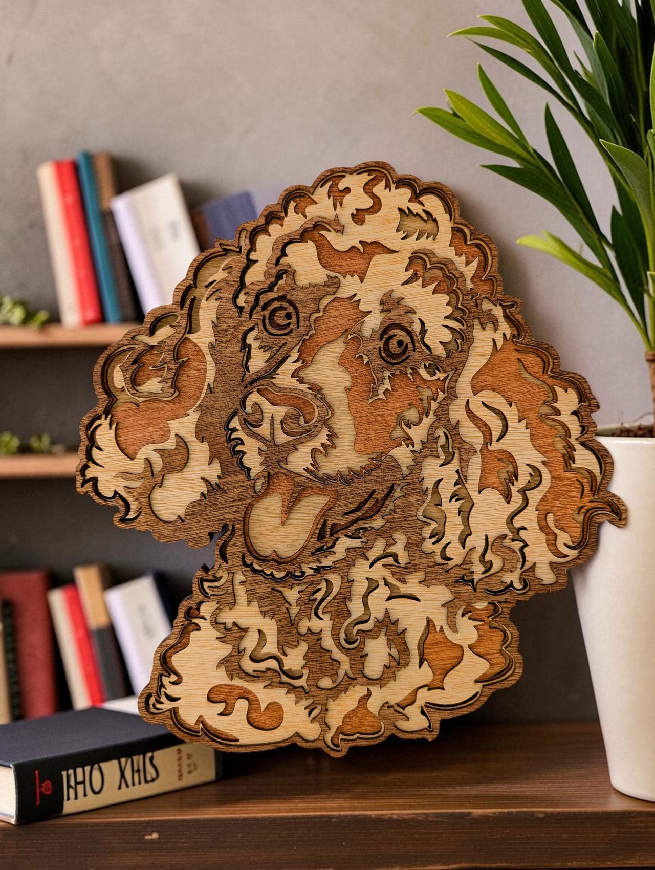 Poodle Wood Wall Art
