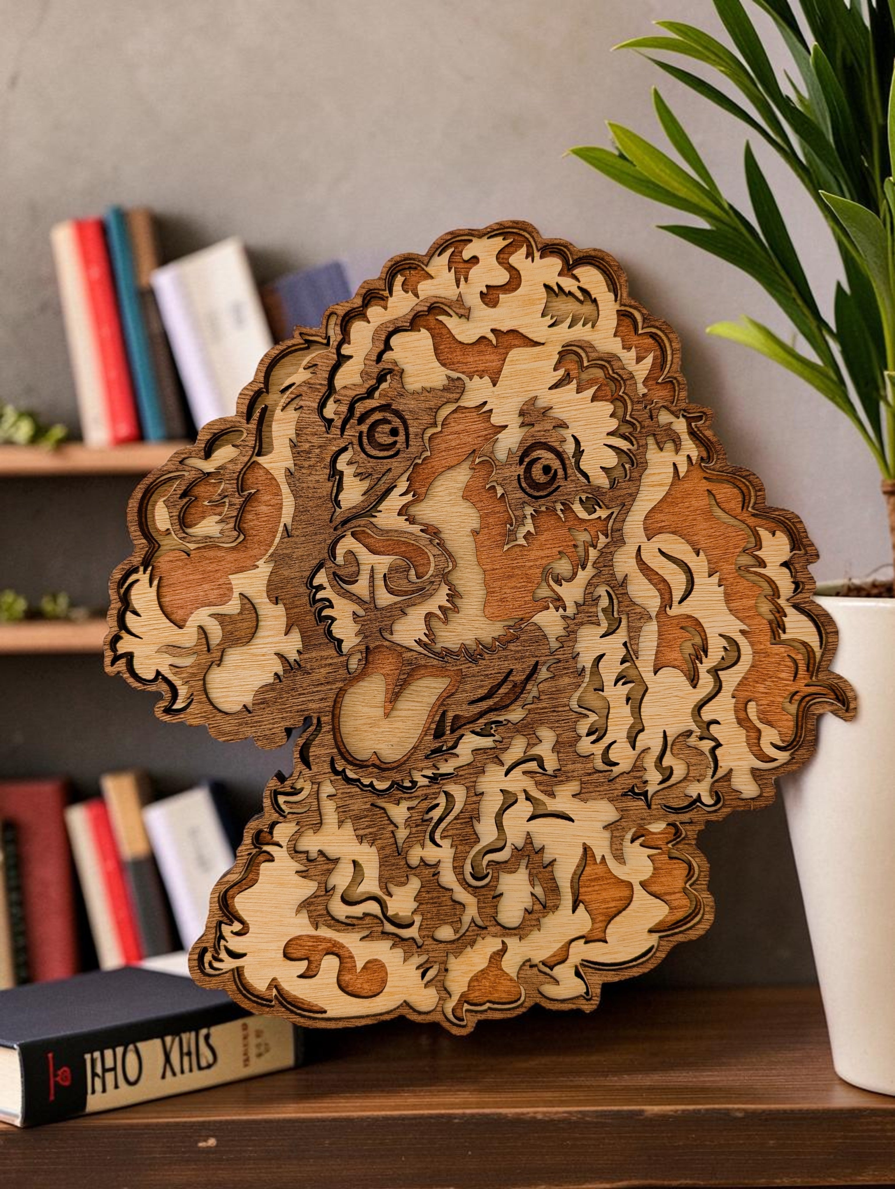 Poodle Wood Wall Art