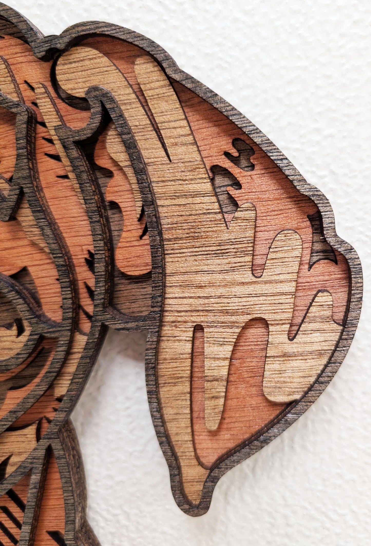 Boxer Dog Wall Art; Multi Layered Stained Wood Wall Decor