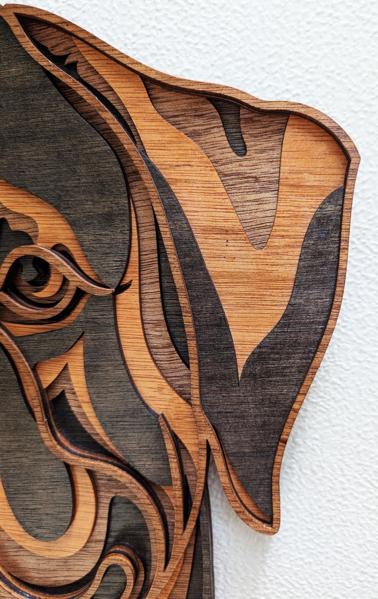 3D Rottweiler Wood Wall Art: Dog Decor