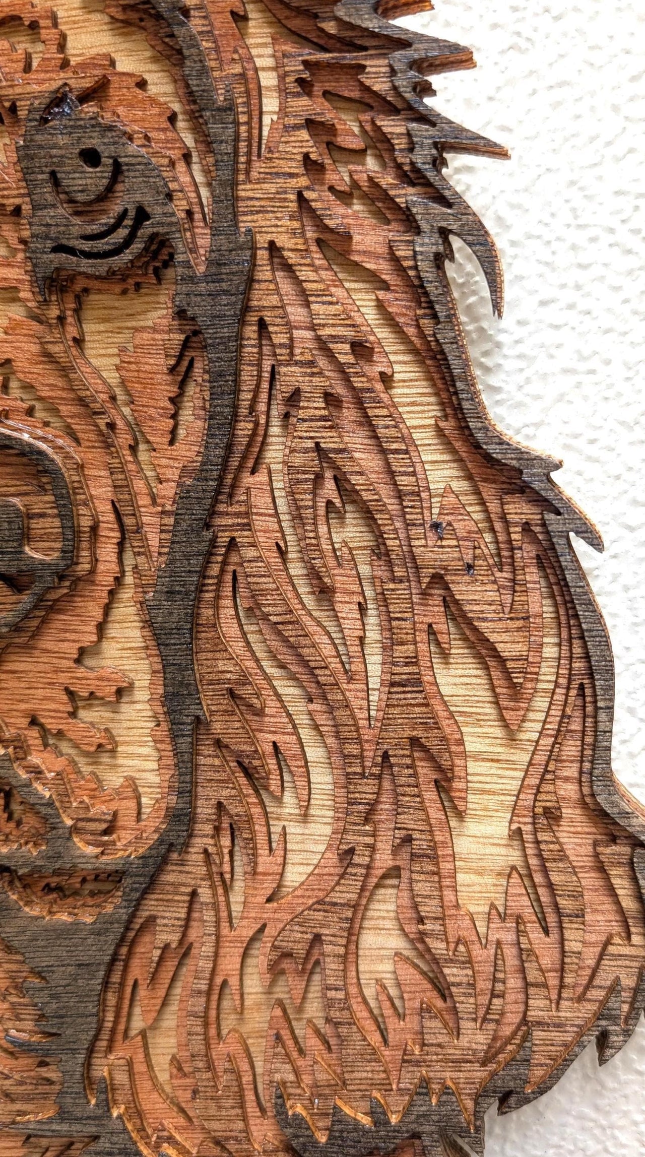 3D Cocker Spaniel Wood Wall Art: Limited Edition, Hand-Stained