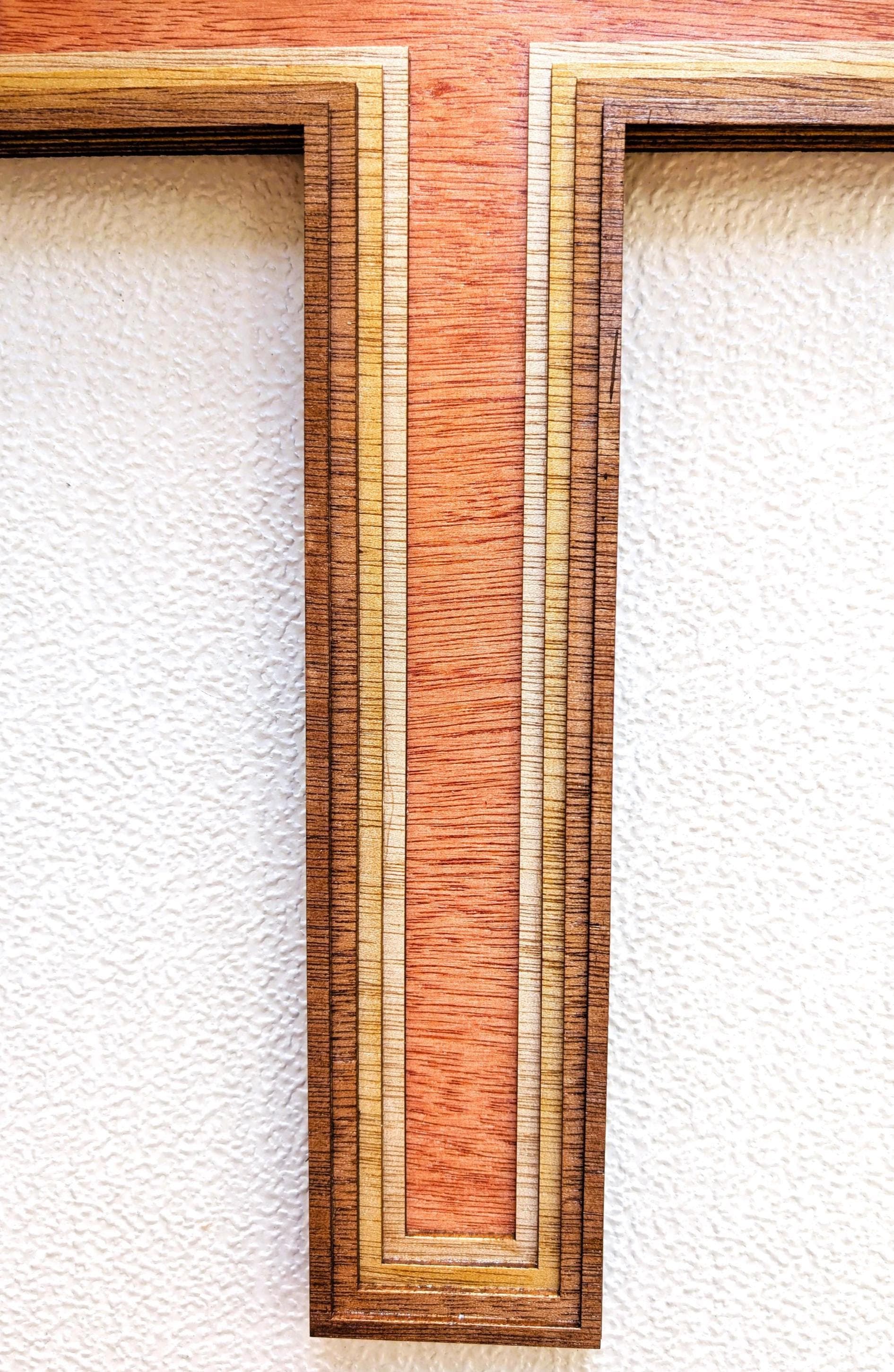 Multi Layered Wood Cross 17” Wall Art: Home Decor