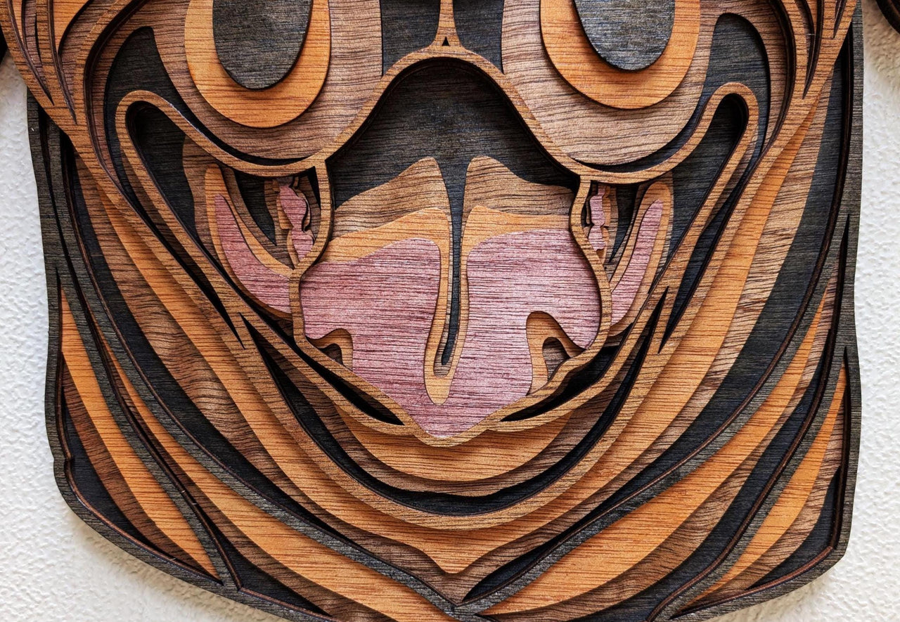 3D Rottweiler Wood Wall Art: Dog Decor