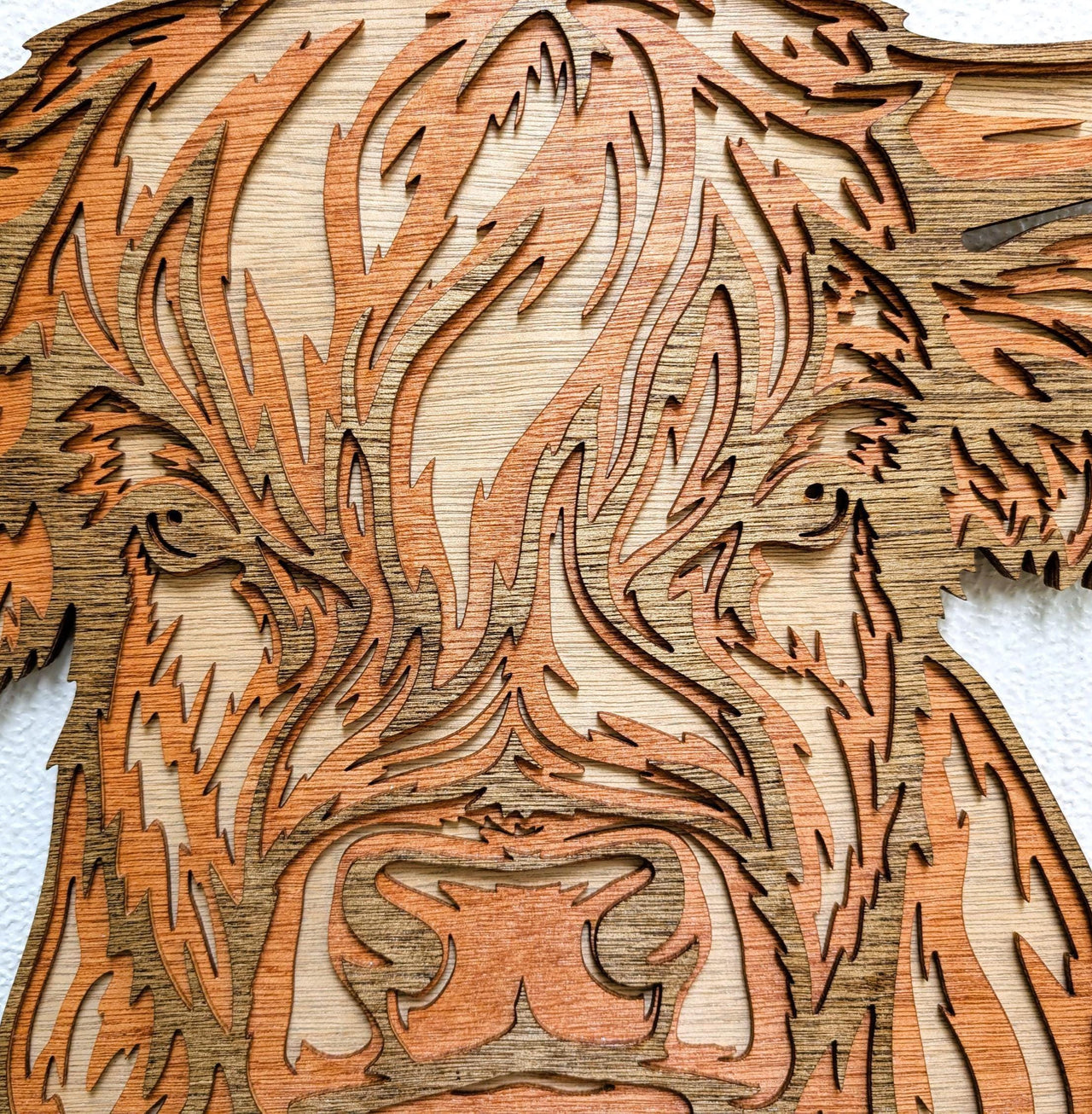 Highland Cow Multi Layered Wood Wall Art - Farm Decor