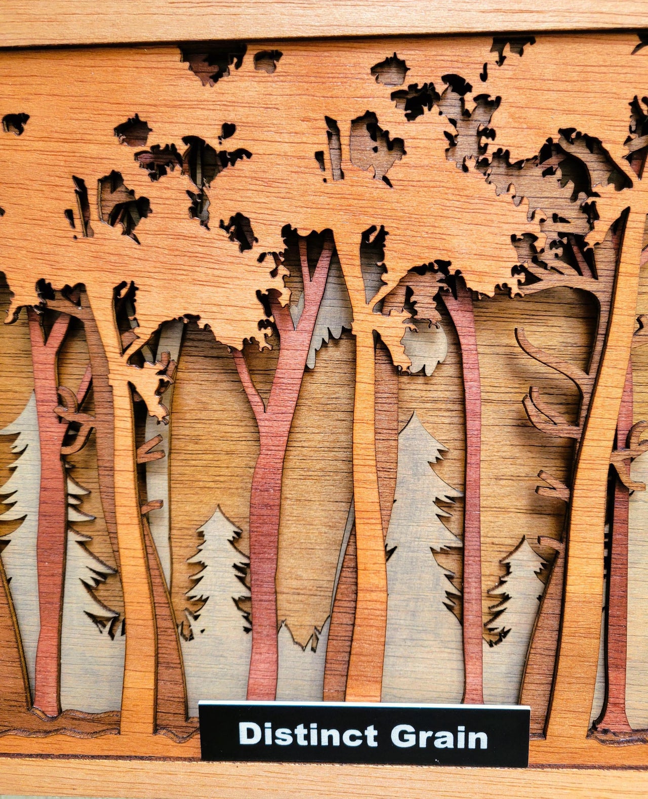 Buck in Forest Wood Wall Art, Multilayered Stained Wood, 3D Laser Art, Wall Décor, Trees, Woods, Cabin Décor, Christmas Gift, Unique Gift