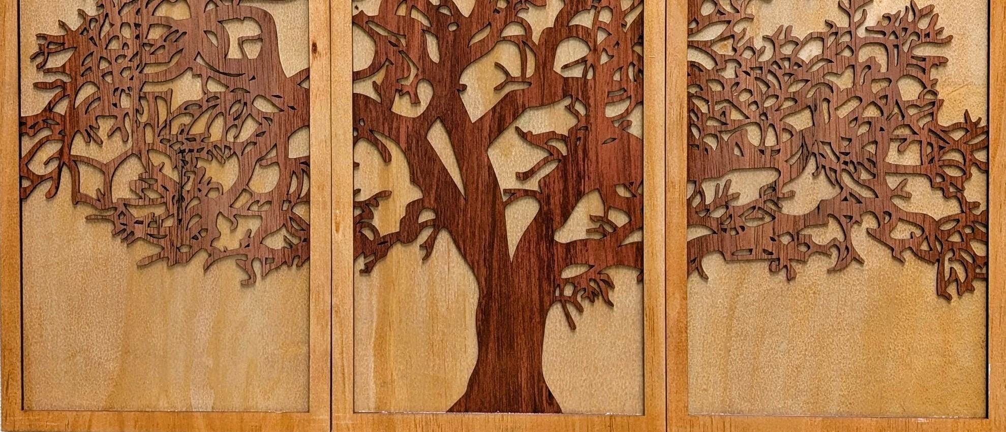 Tree of Life Multi Layered Wood Wall Art