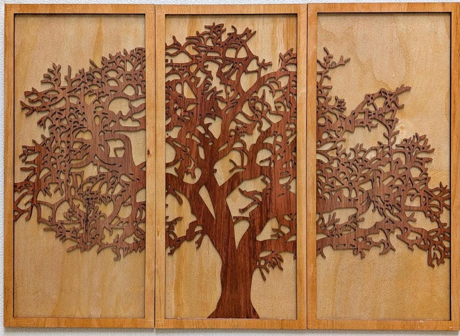 Tree of Life Multi Layered Wood Wall Art