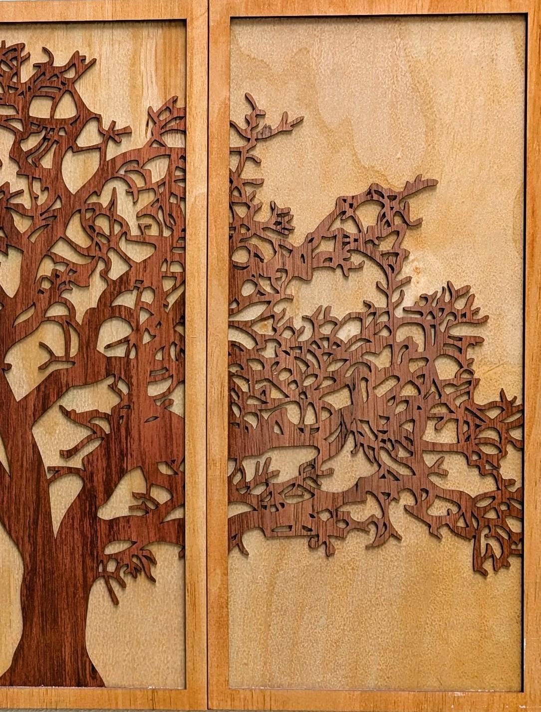 Tree of Life Multi Layered Wood Wall Art