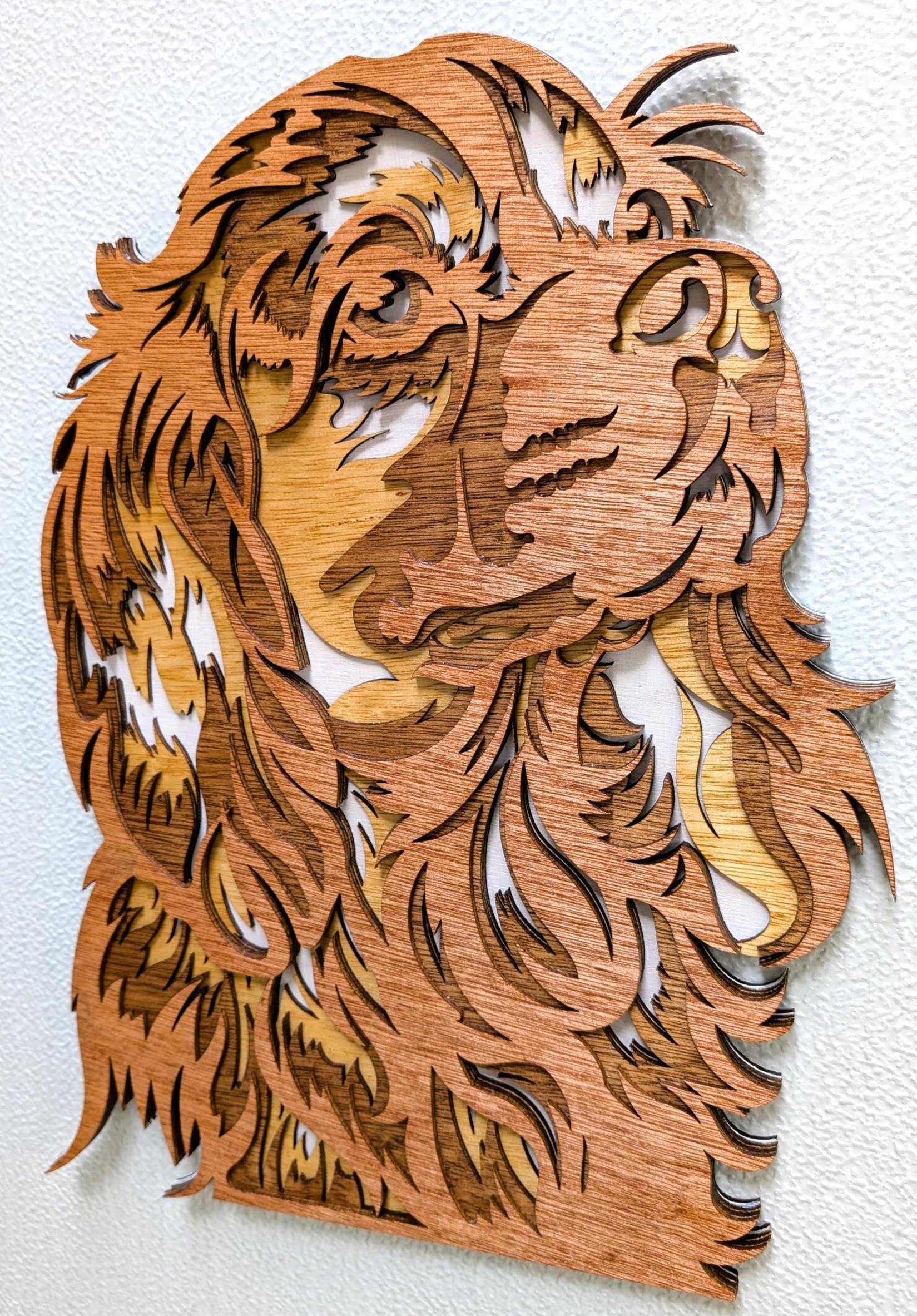 Fury Cocker Spaniel Wall Art: Multi-Layered Stained Wood for Dog Lover