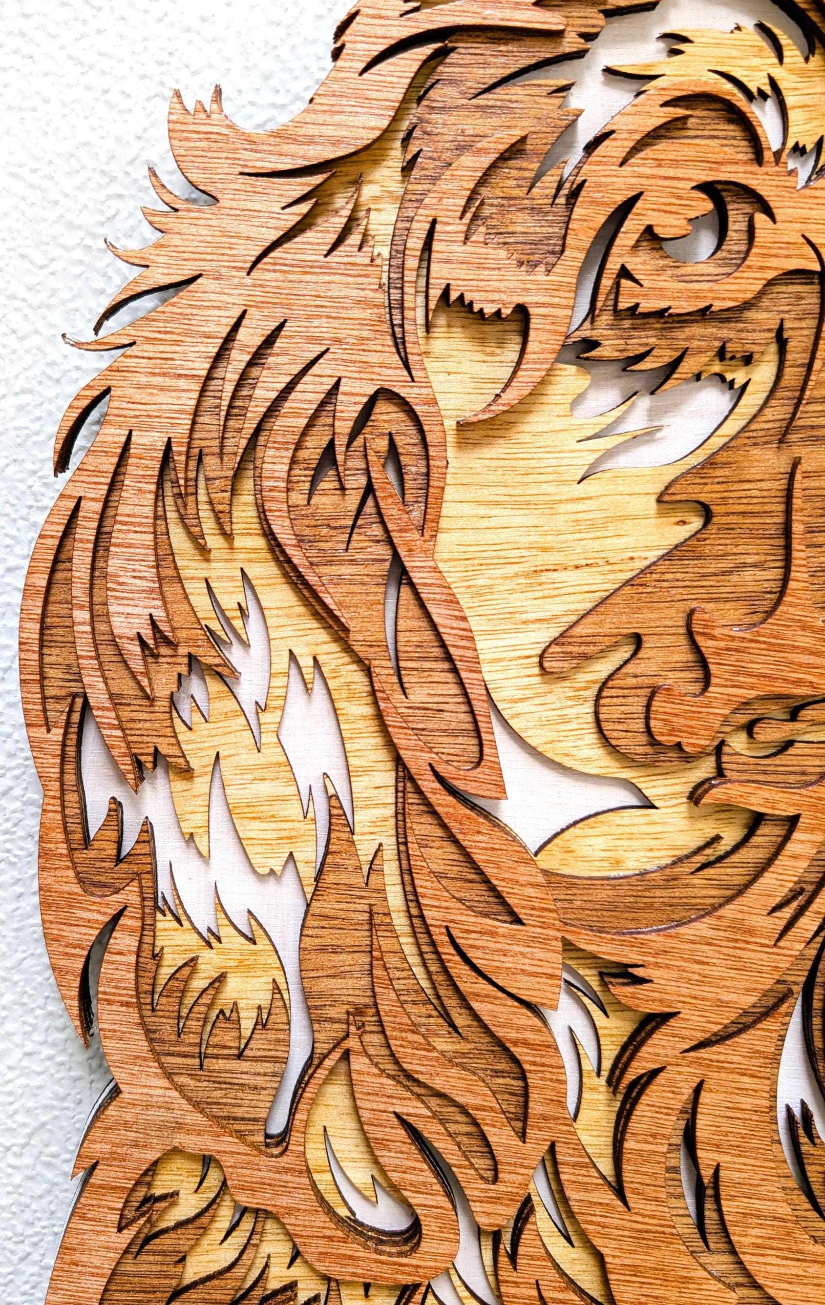 Fury Cocker Spaniel Wall Art: Multi-Layered Stained Wood for Dog Lover