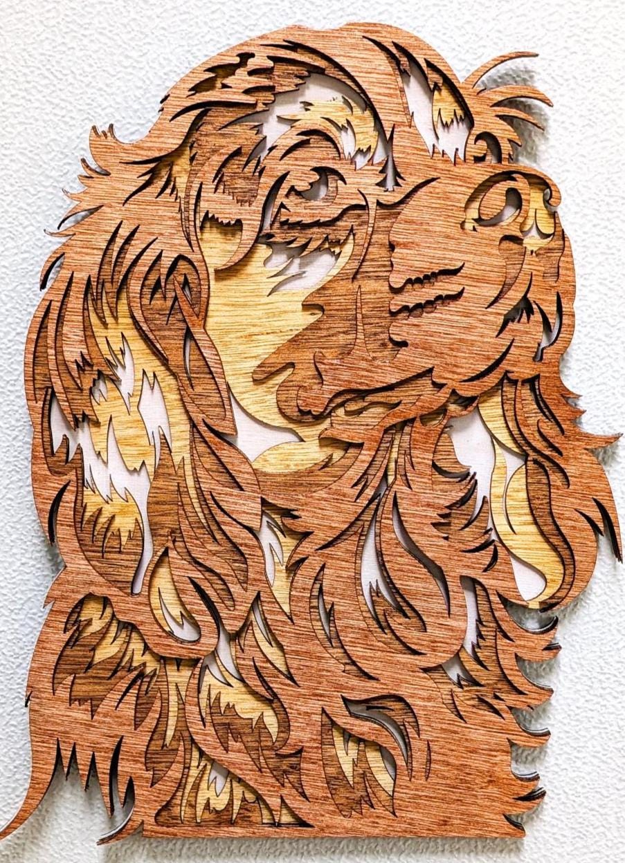 Fury Cocker Spaniel Wall Art: Multi-Layered Stained Wood for Dog Lover