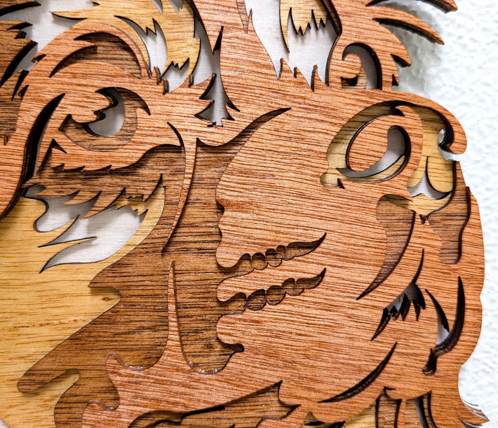 Fury Cocker Spaniel Wall Art: Multi-Layered Stained Wood for Dog Lover