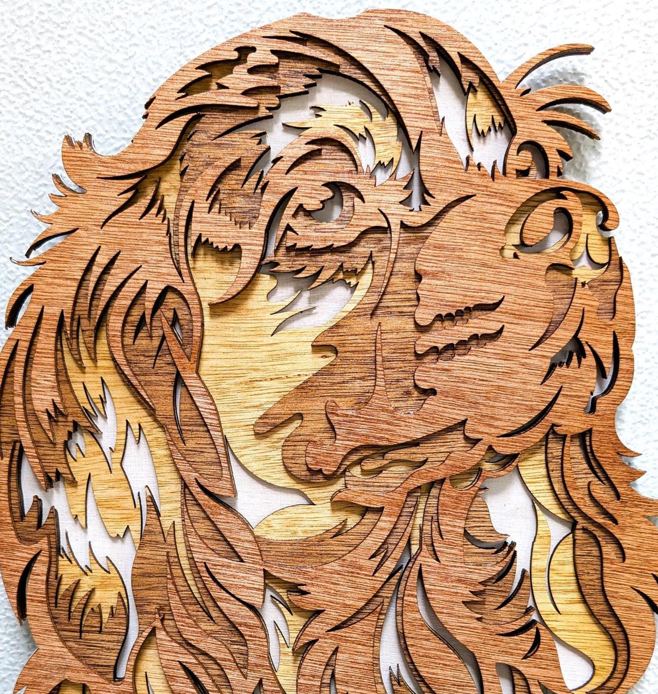 Fury Cocker Spaniel Wall Art: Multi-Layered Stained Wood for Dog Lover