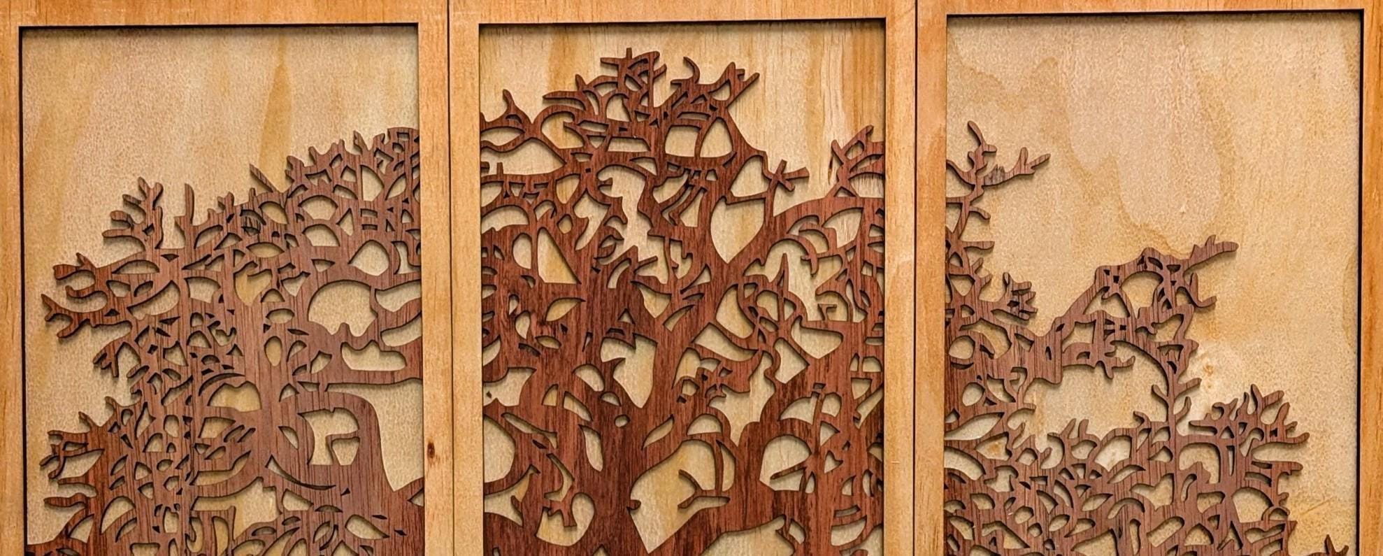 Tree of Life Multi Layered Wood Wall Art