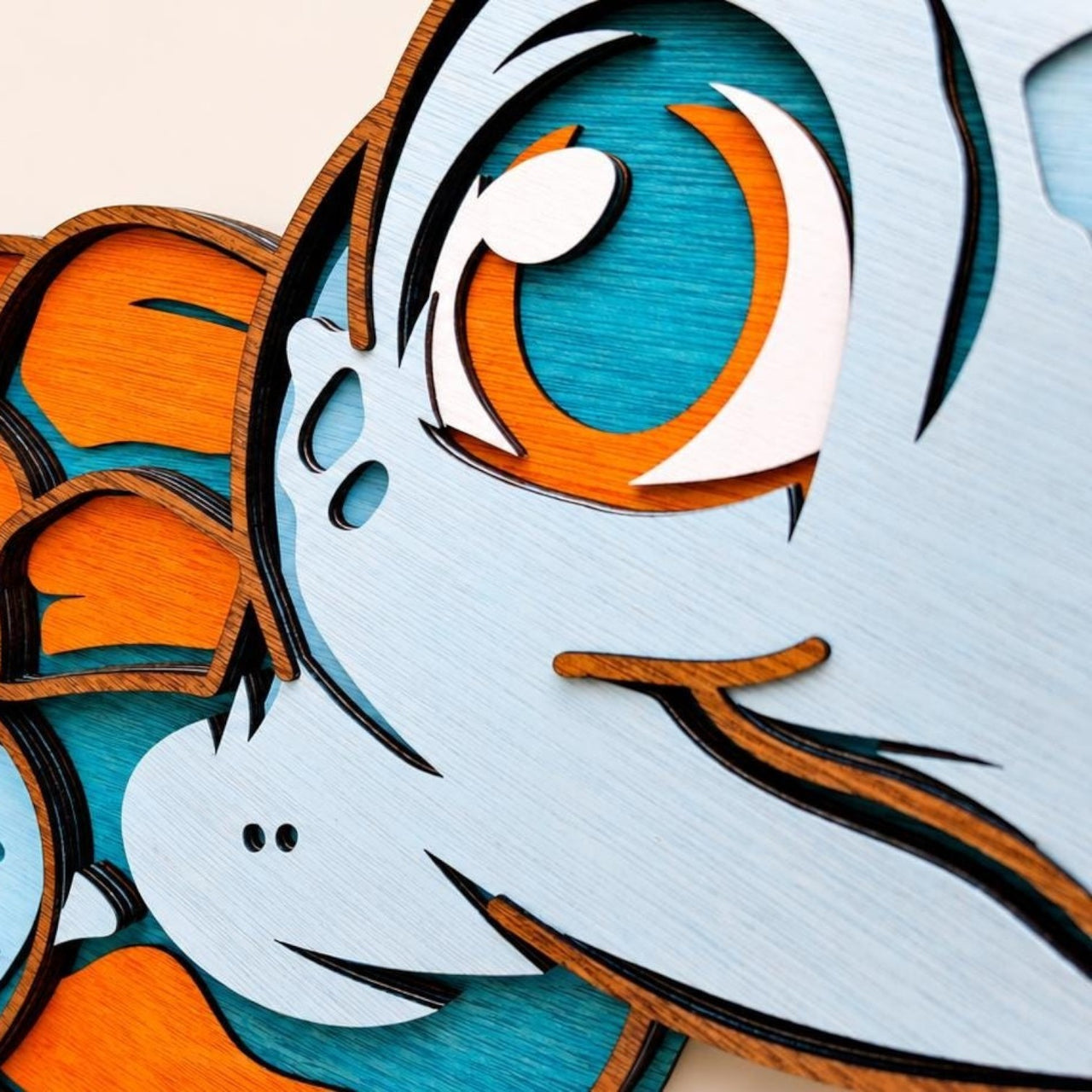 Baby Sea Turtle Layered Wood Wall Art | Nursery Decor | Handmade | Beach House Wall Hanging